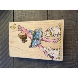Penny Black Reach for the Stars 2010 wood block rubber stamp